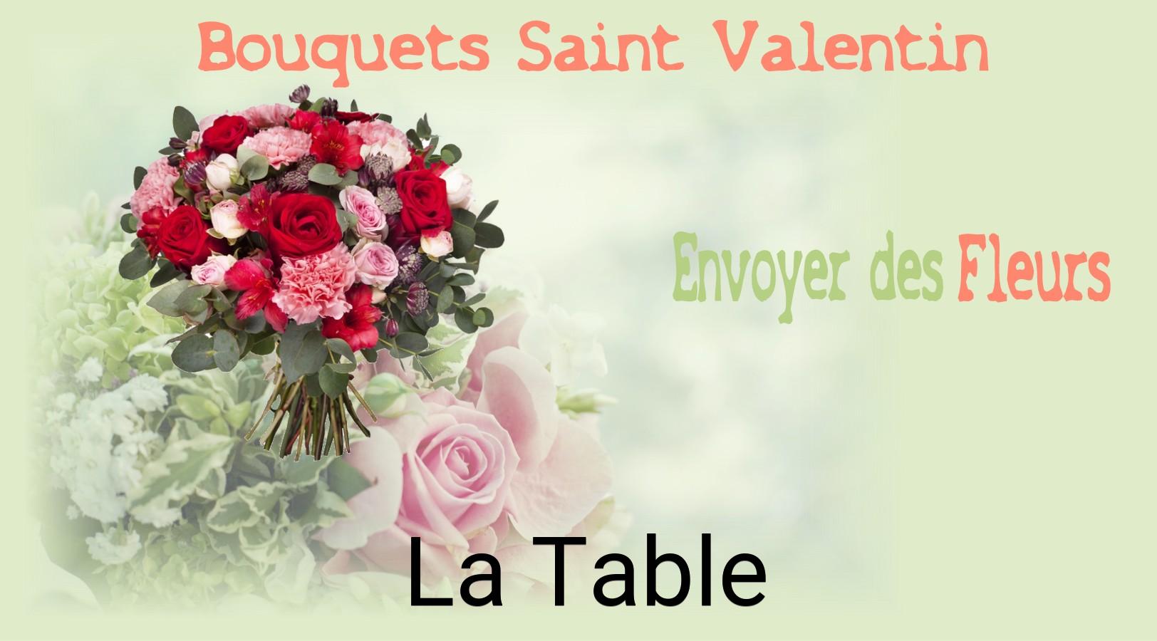 Roses de Saint-Valentin livrées à La Table